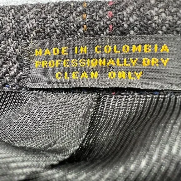 VTG Oscar De La Renta 48L Gray 100% Wool Tweed 2Btn Blazer Jacket Sport Coat‎
